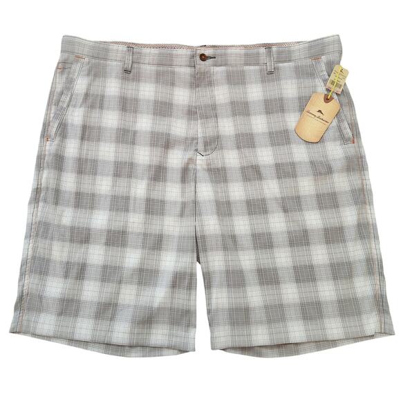 NWT Tommy Bahama Foreshadow Plaid Gray Shorts Size 42 - Picture 1 of 4